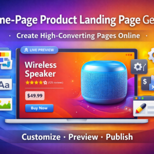 Free One-Page Product Landing Page Generator – Create High-Converting Pages Online