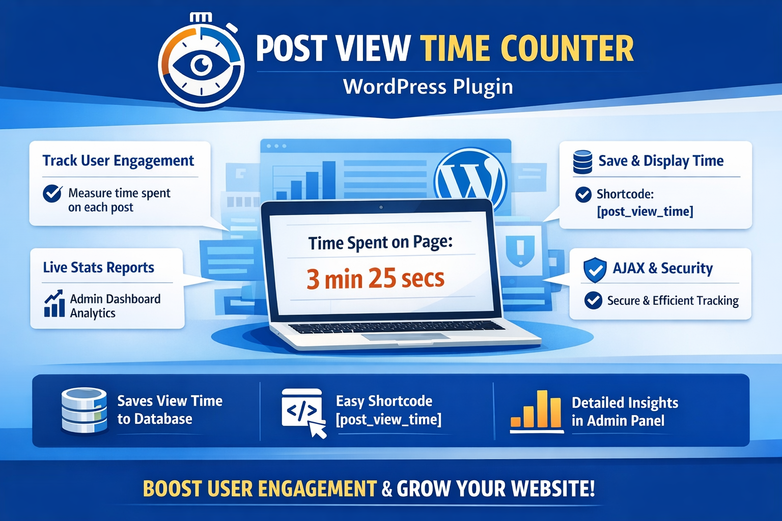 Post View Time Counter Plugin for WordPress – Track User Reading Time