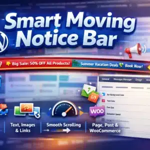Smart Moving Notice Bar Plugin